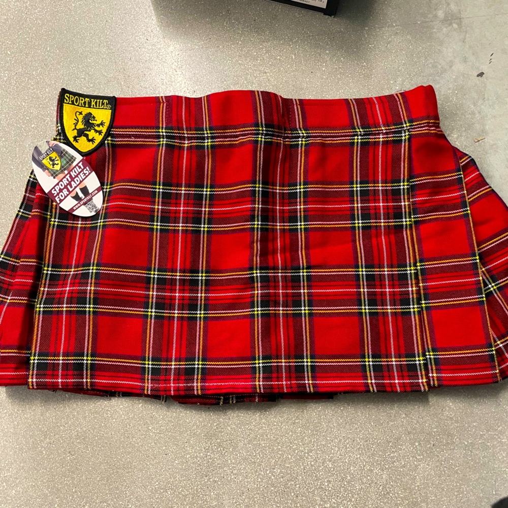 SportKilt Stewart Royal Mini Kilt Womens Large